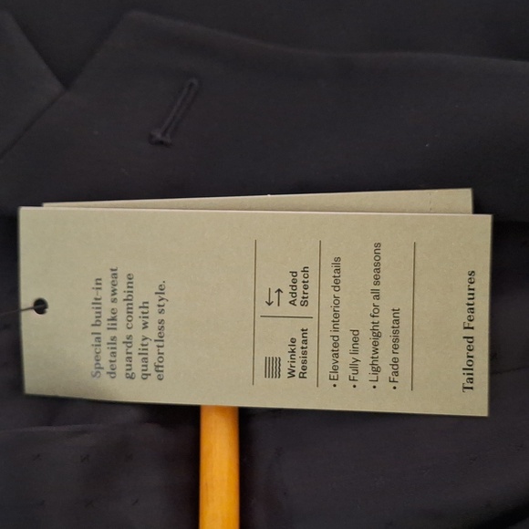 BRAND NEW! Men's Standard Fit 2 Button Suit Jacket - BLACK - Goodfellow & Co - Picture 11 of 11